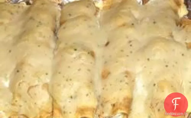 Crepes de frango ou de peru com estragão