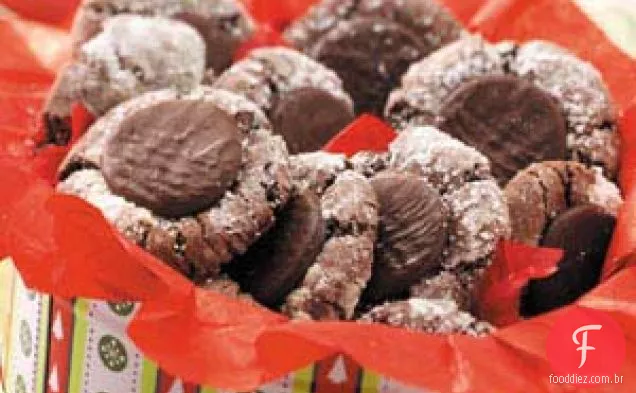Biscoitos De Chocolate Com Cobertura De Menta