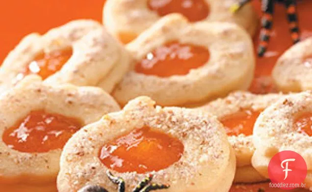 Biscoitos De Sanduíche De Abóbora Recortados