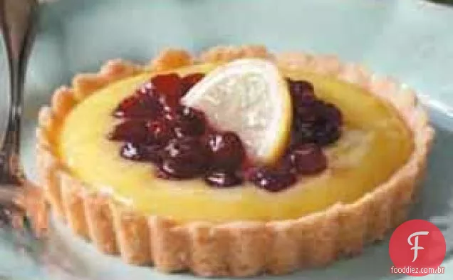 Tartes De Limão Com Cobertura De Amora