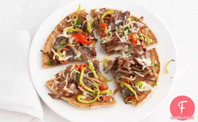Philly Cheesesteak Pizzas