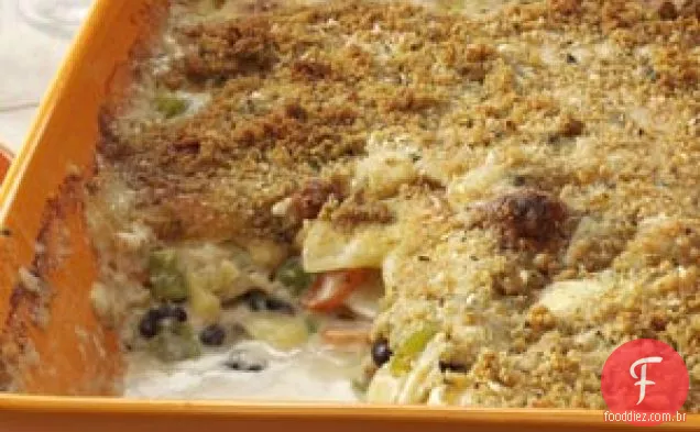 Batata vegetariana Gratinada