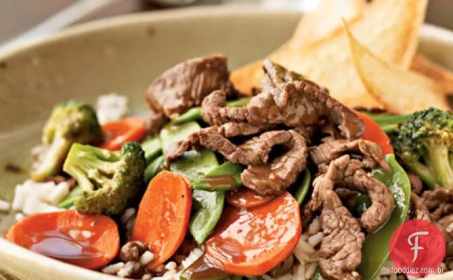 Lombo e fritura vegetal