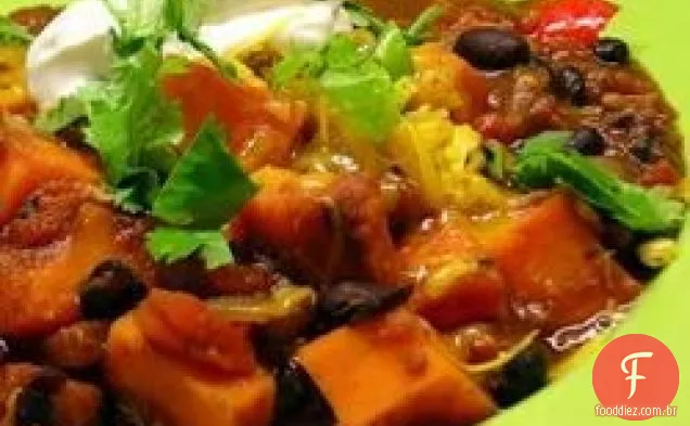 Batata-Doce Feijão Preto Chili