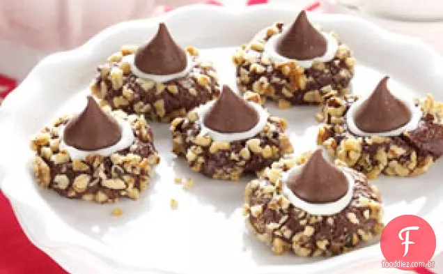 Bolachas Com Impressões Digitais De Chocolate