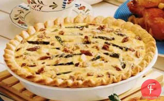 Quiche De Espargos E Nozes
