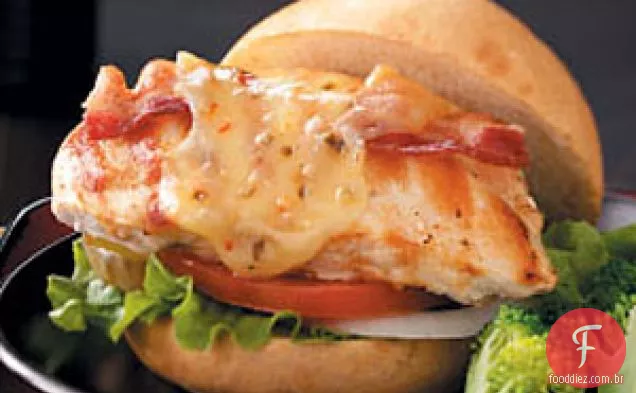 Sanduíches De Frango Grelhado Com Pimenta