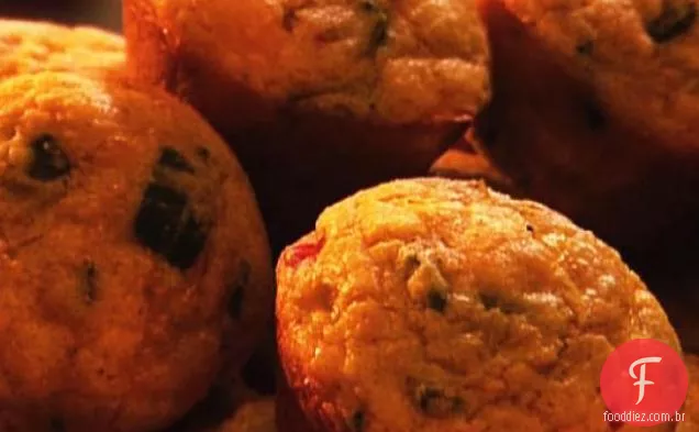 Muffins De Pão De Milho Picantes
