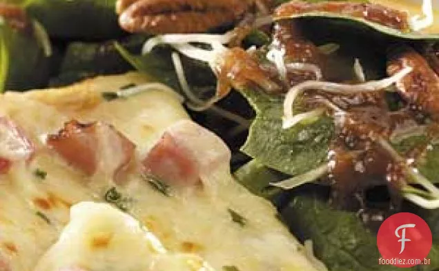 Salada de espinafre com molho de maçã