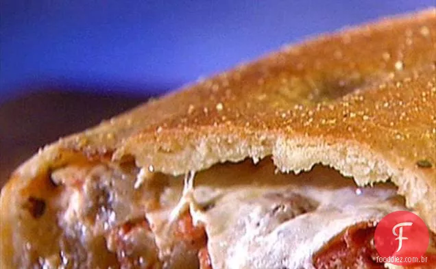 Presunto e beringela Calzone