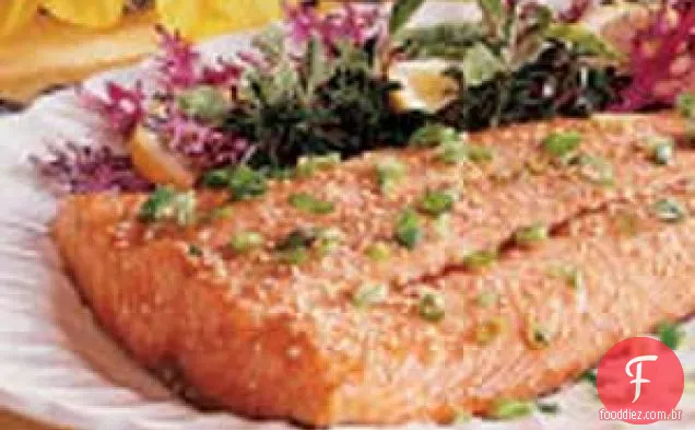 Filetes De Salmão Com Sésamo