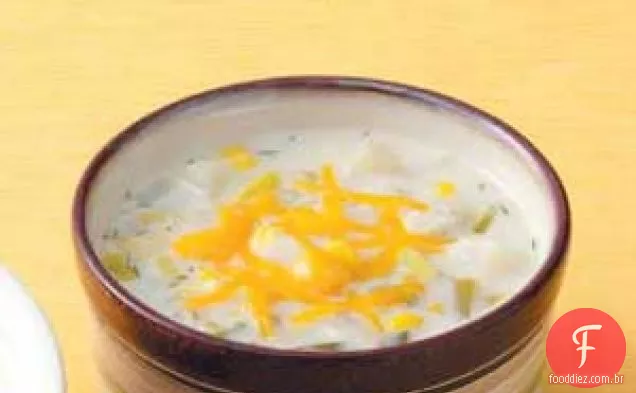 Sopa De Alho-Poró De Milho