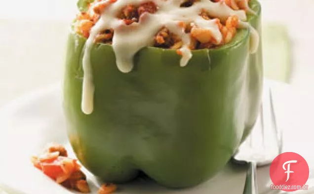 Pimentos Recheados Com Orzo