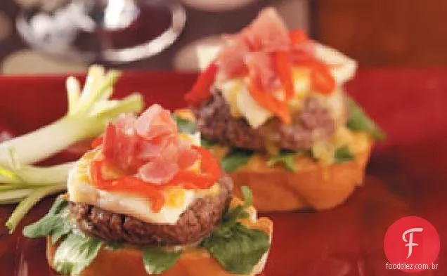Beefstro Bruschetta Burgers