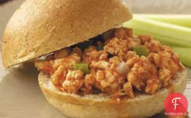 Peru assado em pães