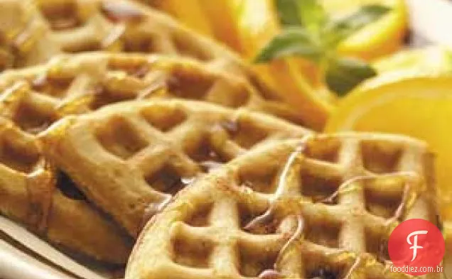 Waffles De Noz-Pecã De Laranja