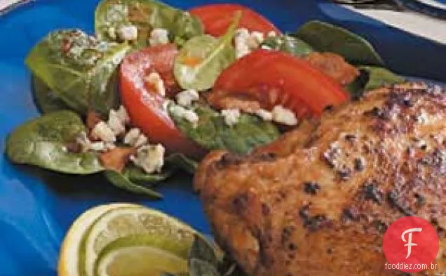 Salada De Espinafre Com Bacon E Tomate