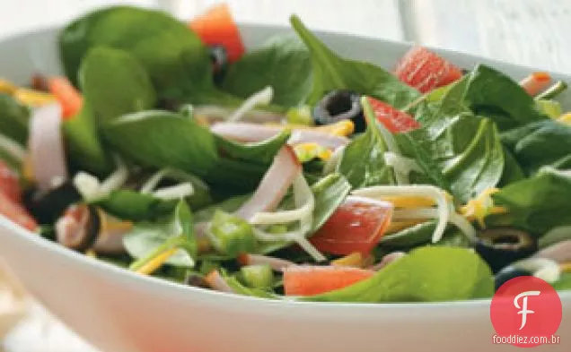Salada de Pizza com vinagrete de tomate