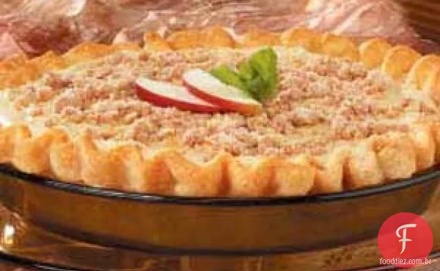 Tarte De Maçã Com Creme De Bordo
