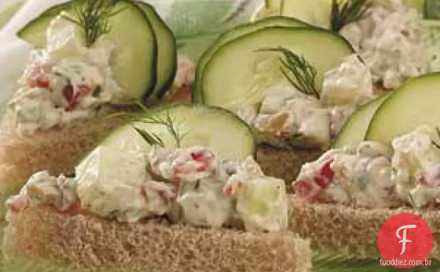 Sanduíches De Chá De Pepino