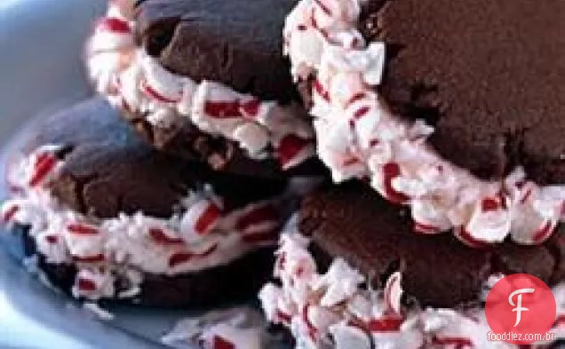 Chocolate Candy Cane Cookies