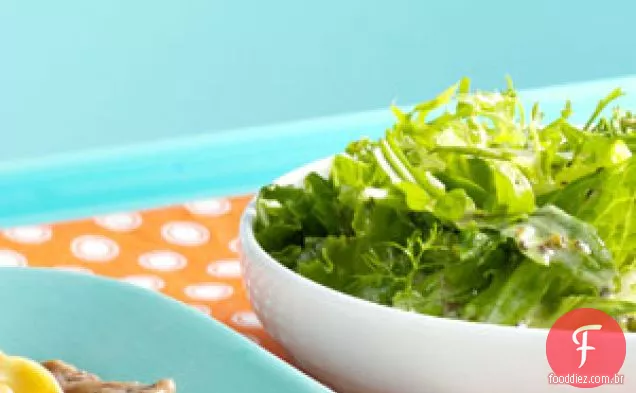 Verdes com vinagrete de ervas