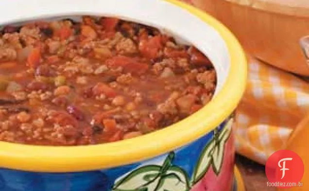 Chili De Peru Com Quatro Feijões