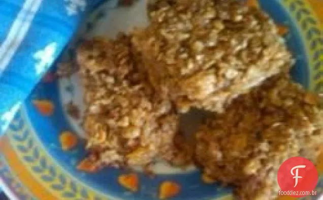 Barras de alimentação de amêndoas e nozes de soja