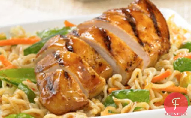 Salada Asiática De Macarrão De Frango Para Dois