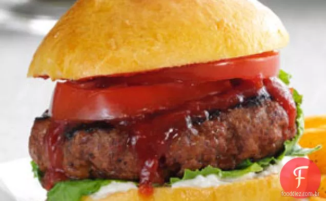 Hambúrgueres Com Queijo E Pimenta