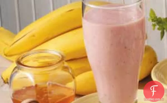 Batidos De Banana E Morango
