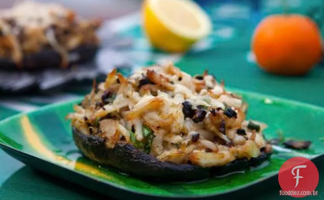 Portobellos Recheados Com Caranguejo