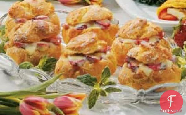 Puffs De Creme De Morango E Limão