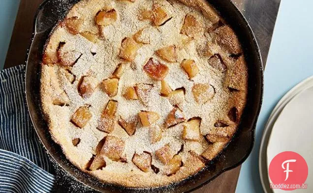 Panqueca De Forno De Maçã Com Caramelo Integral