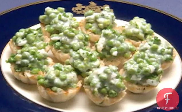Tortinhas De Queijo De Ervilhas Inglesas
