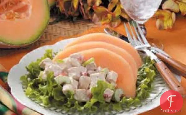 Salada De Frango Com Melão
