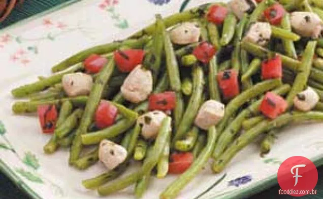 Salada De Frango Com Feijão Verde