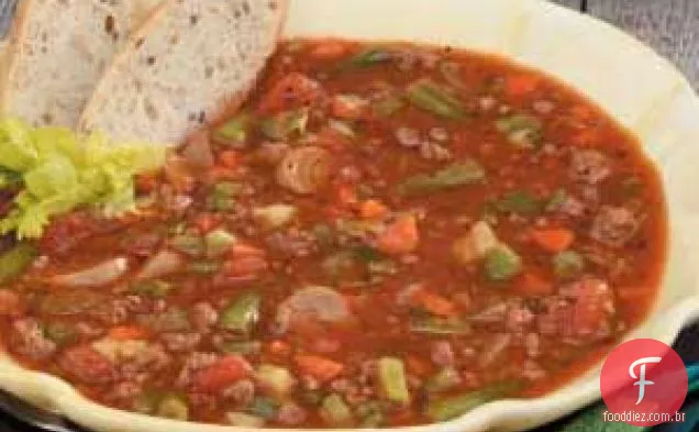 Sopa De Carne Vegetal Da Família