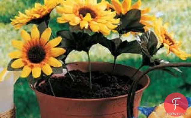 Sobremesa De Vaso De Flores