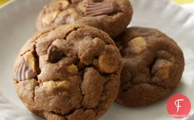 Biscoitos De Chocolate E Manteiga De Amendoim