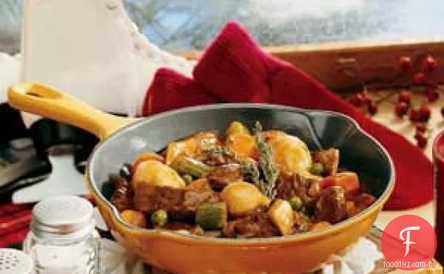 Ensopado De Carne Na Frigideira