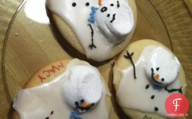 Biscoitos De Boneco De Neve Derretidos