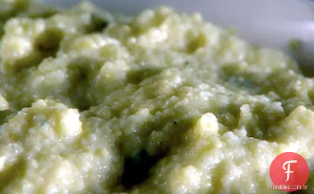 Polenta com queijo Gorgonzola