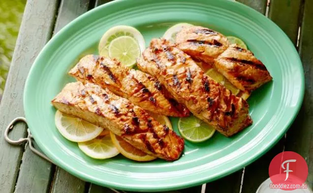 Salmão Grelhado Com Vidro Cítrico Triplo