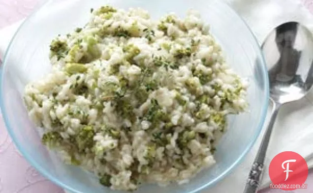 Risoto de limão com brócolis