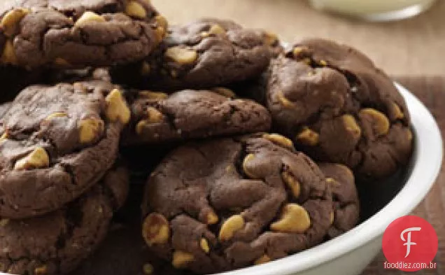 Biscoitos Com Manteiga De Amendoim E Chocolate