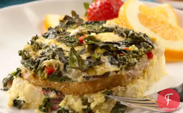 Café da manhã ao estilo Country assado com acelga suíça