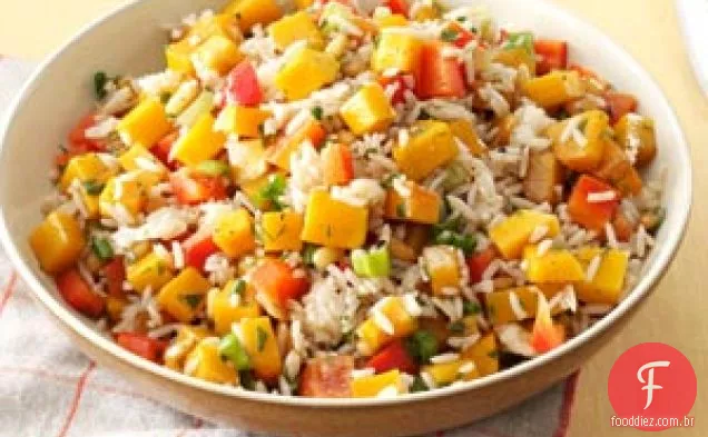 Abóbora Assada E Salada De Arroz