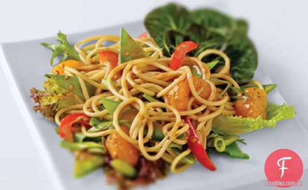 Fácil Asiático Macarrão Salada