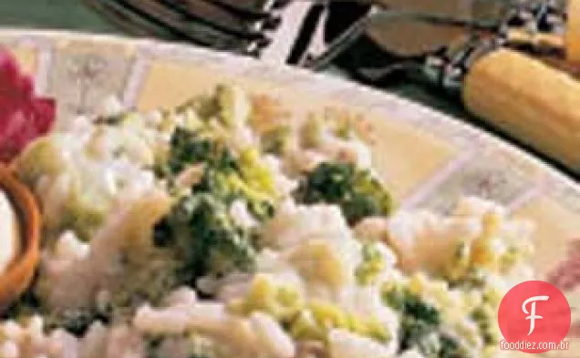 Brócolis com arroz